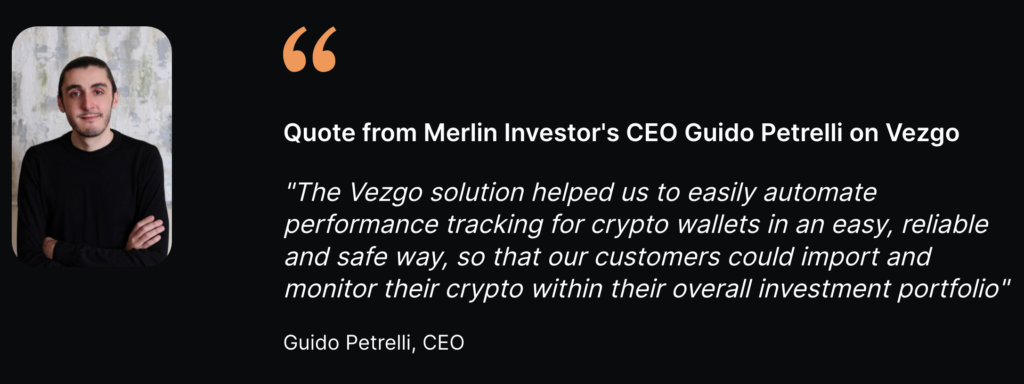 Merlin Investor on Vezgo API