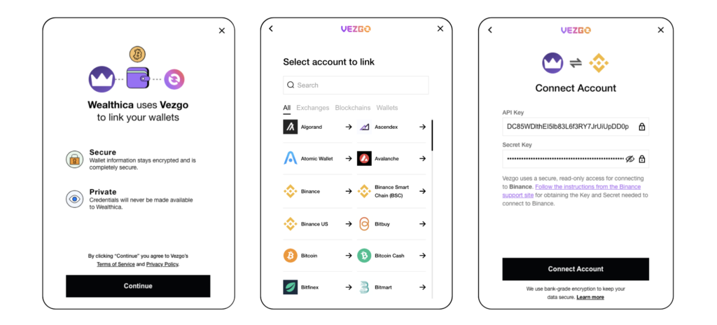 Vezgo Connect Flow